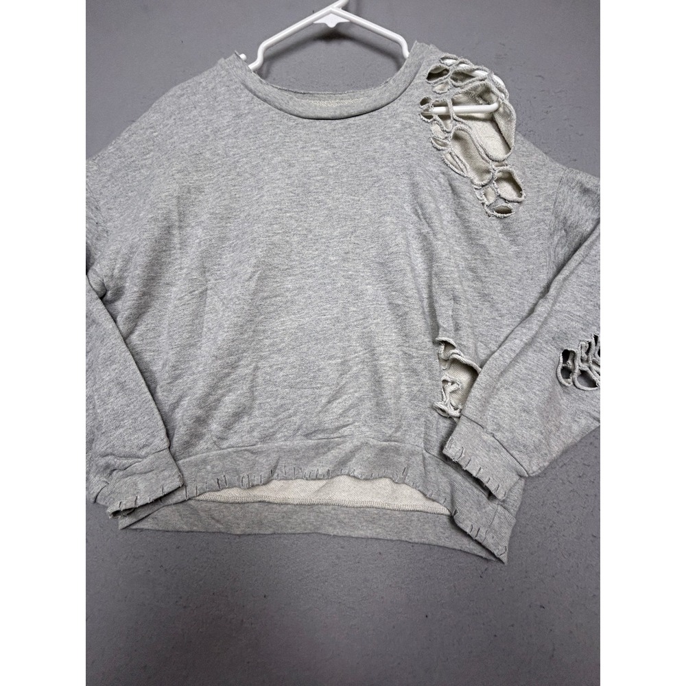 NSF Sweatshirt 100% Cotton Heather Gray Small Womens